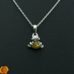 Dainty Green Amber Frog