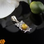 Green Amber Owl Pendant - Image 2