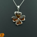 Cognac Amber Lucky Clover - Image 3