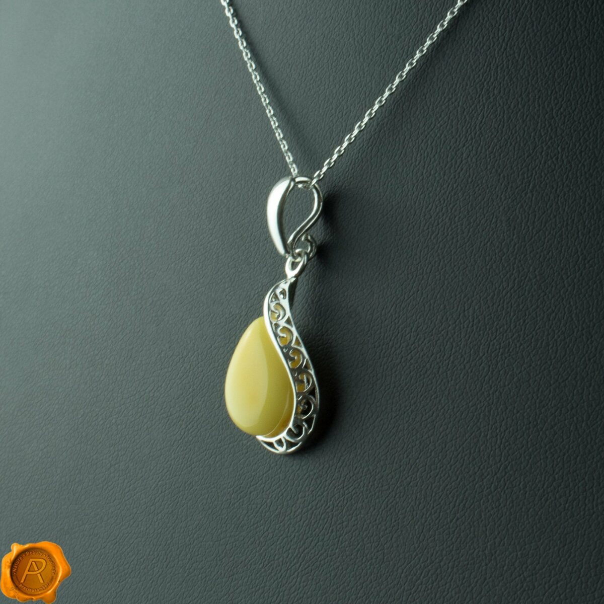 Butterscotch Amber Teardrop - Image 1