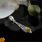 Subtle Green Amber Pendant - Image 2