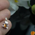 Teddy Cognac Amber Pendant - Image 3