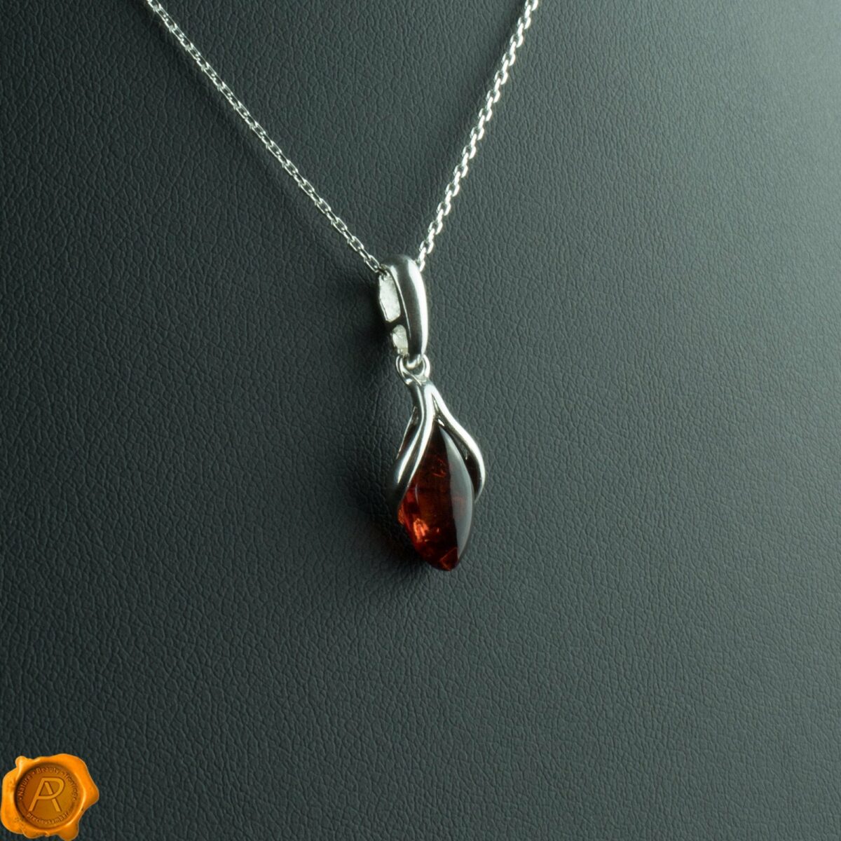 Dainty Amber Teardrop - Image 1