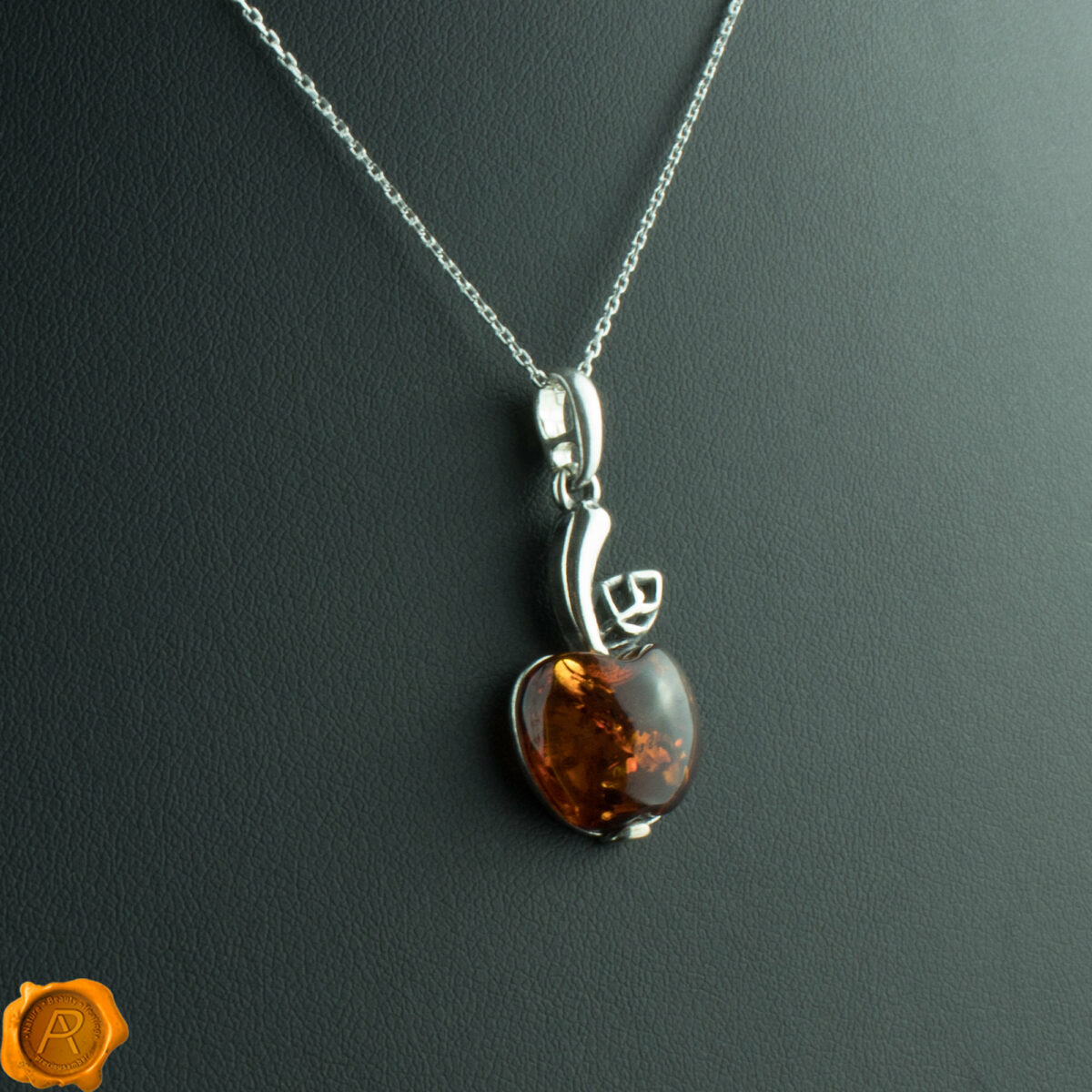 Amber Apple Pendant - Image 3