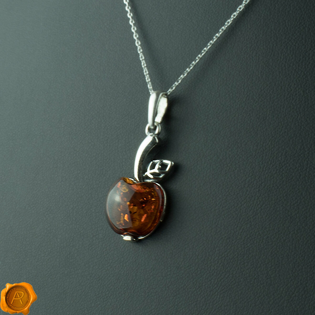 Amber Apple Pendant - Image 4