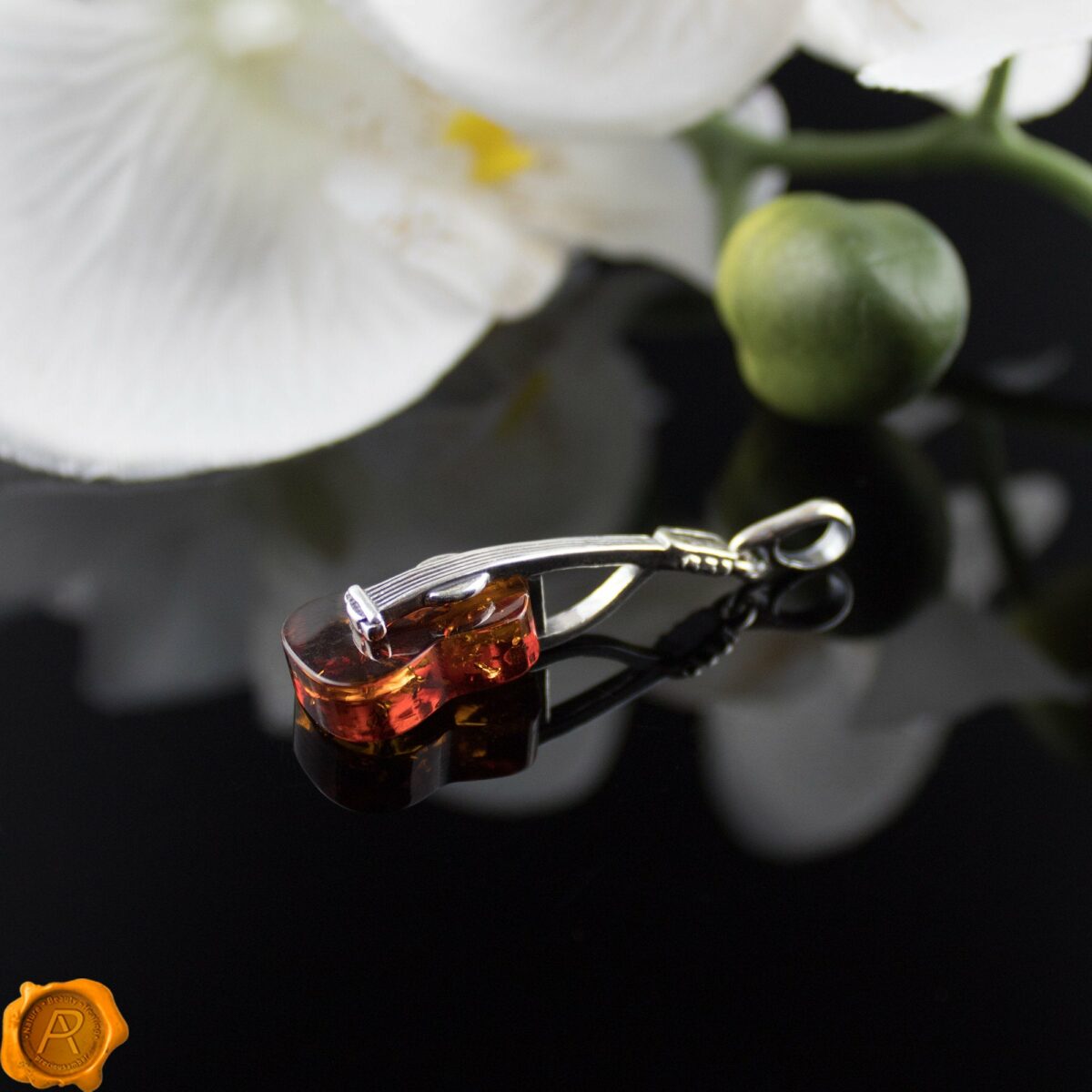 Amber Guitar Pendant - Image 2