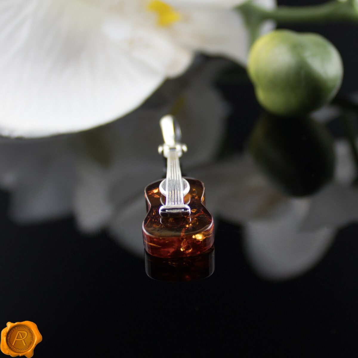 Amber Guitar Pendant - Image 3