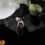 Cognac Amber Owl Pendant - Image 2