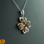 Cognac Amber Lucky Clover