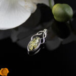 Celtic Green Amber Pendant - Image 3