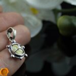 White Amber Tortoise Pendant - Image 3