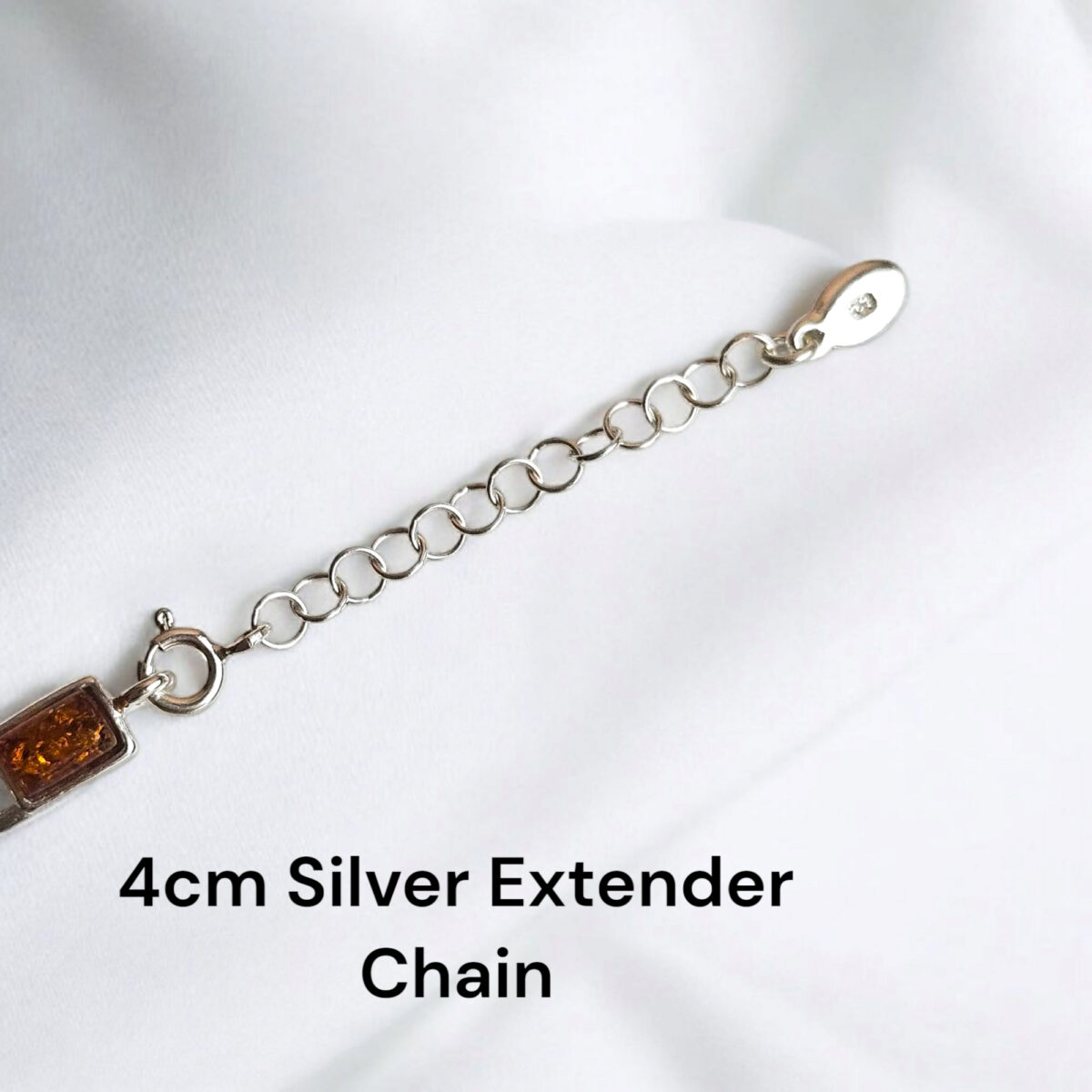 UNISEX ADJUSTABLE Natural Baltic Amber Sterling Silver Link Bracelet Men Women, Small Gemstone Crystal Dainty Bracelets Gift for Boyfriend