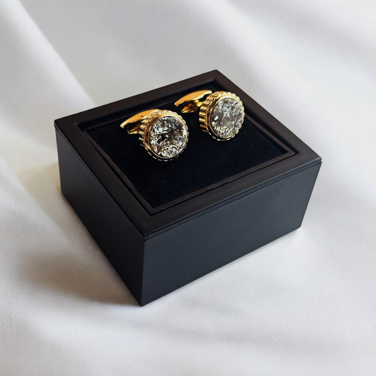 Rare Marble Amber Cufflinks - Image 3