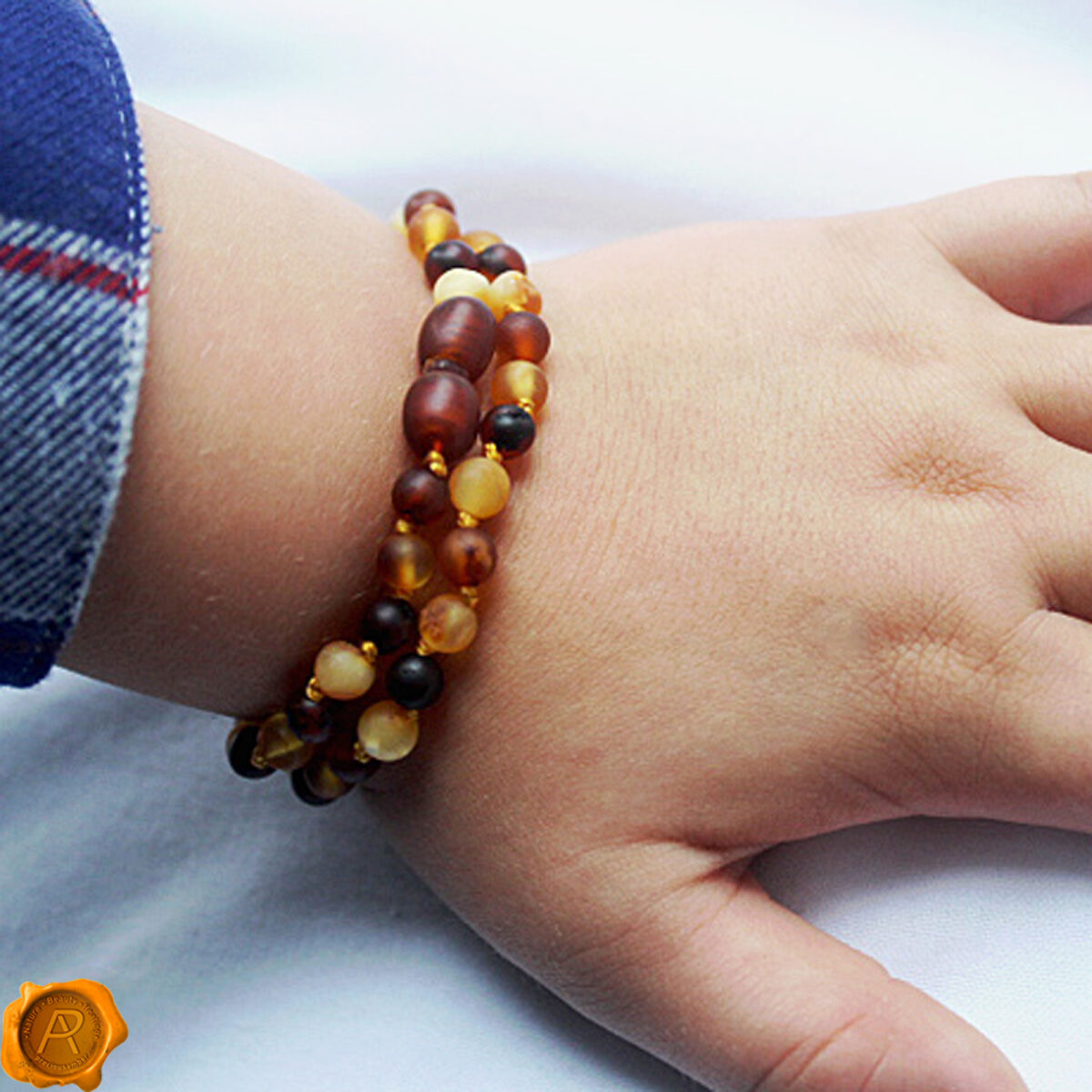 Orange Amber Bracelet Anklet - Image 6