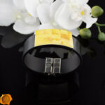 Large Amber Leather Bracelet