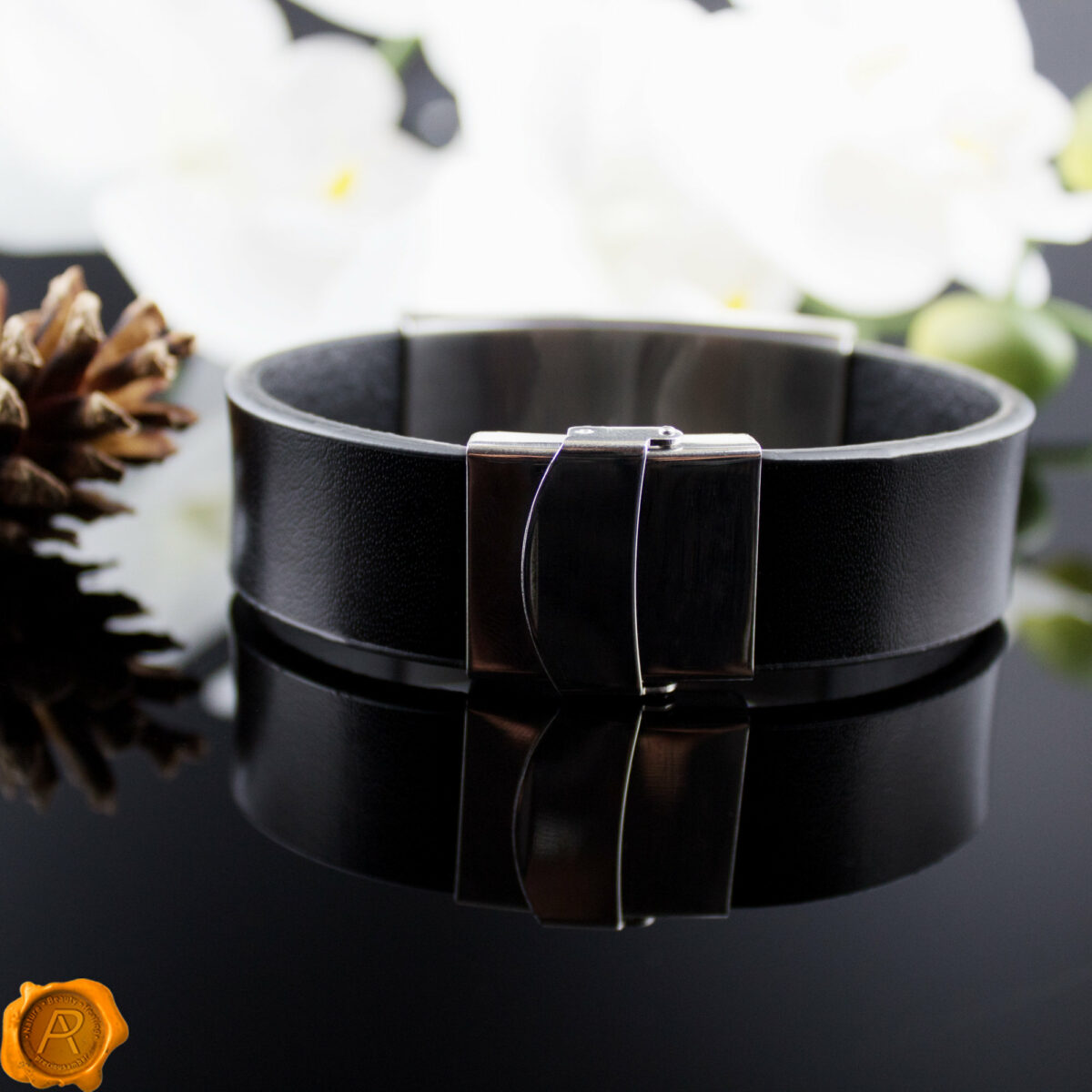 Amber Leather Bracelet - Image 6