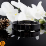 Leather Amber Bracelet - Image 4
