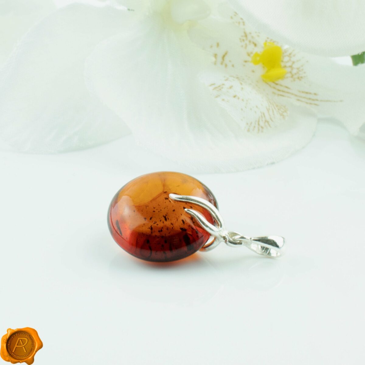 Distinctive Amber Pendant Cognac Amber Pendant - Image 3