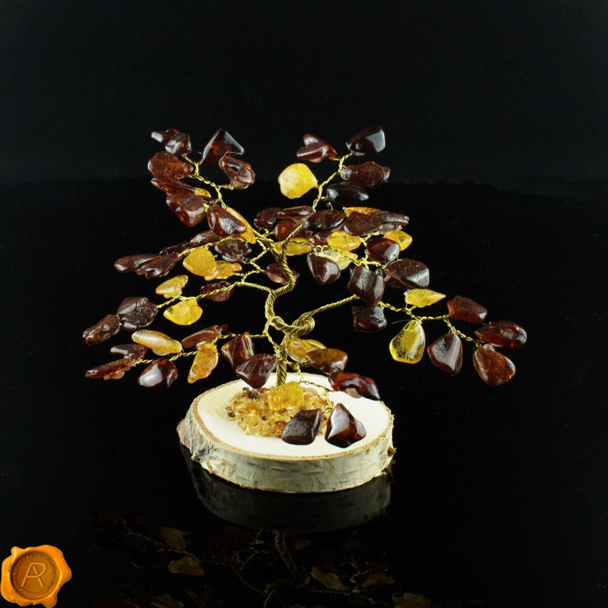 Handmade Amber Tree | 72 Leaves - Image 3
