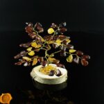 Handmade Amber Tree | 72 Leaves - Image 3