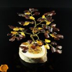 Handmade Amber Tree | 72 Leaves