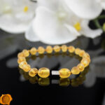 Orange Amber Bracelet Anklet - Image 4