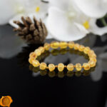 Orange Amber Bracelet Anklet