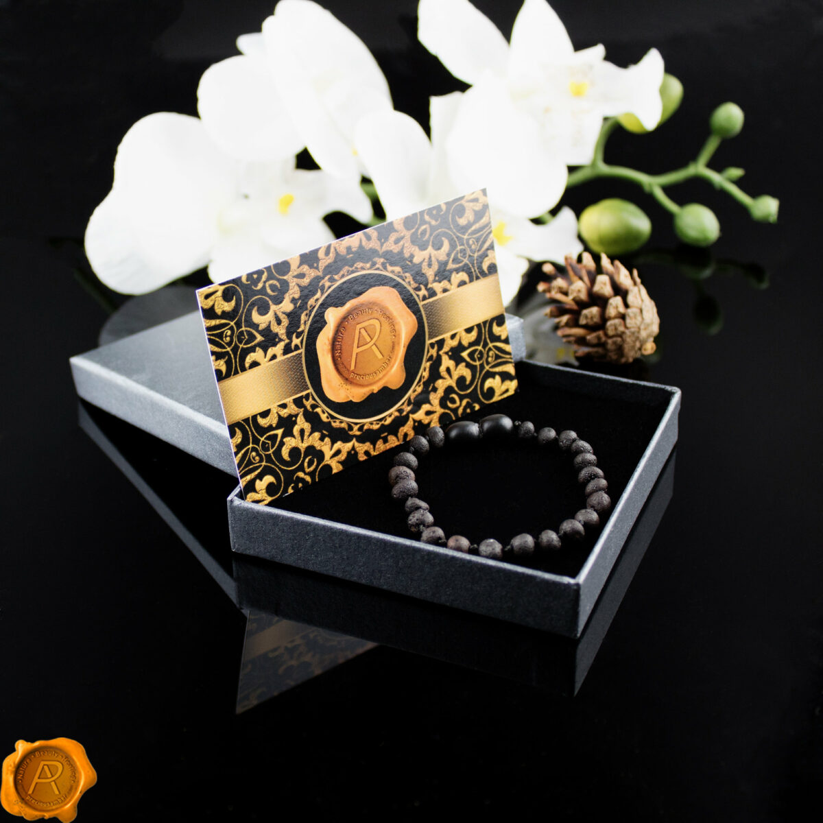 Cherry Amber Bracelet Anklet - Image 3