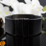 Large Amber Leather Bracelet - Image 6