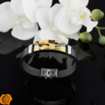 Leather Amber Bracelet - Image 2