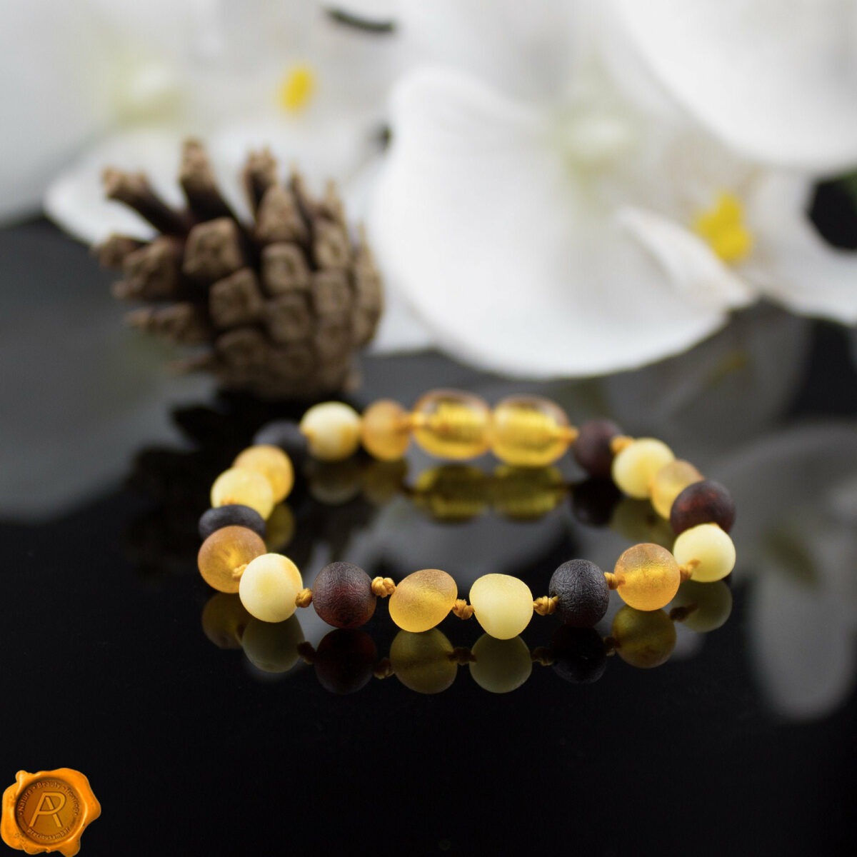 Amber Rainbow Bracelet Anklet - Image 1