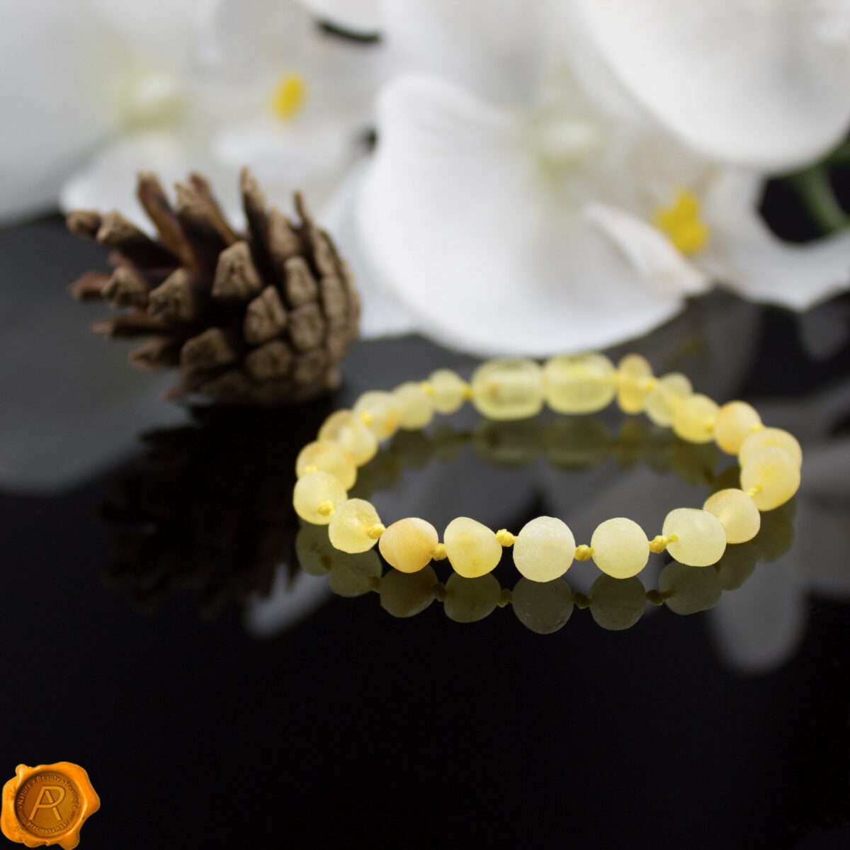 Lemon Amber Bracelet Anklet - Image 1