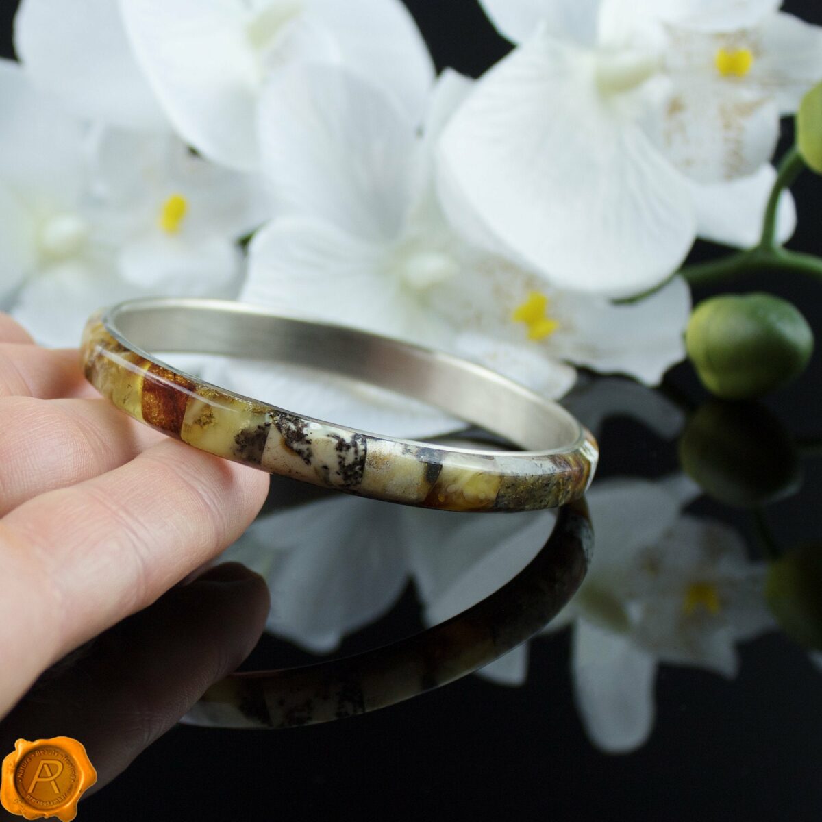 Amber Bangle Bracelet Amber Bangle Bracelet - Image 3