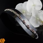 Subtle Amber Silver Bracelet - Image 4