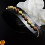 Multicolour Amber Gold Bracelet - Image 3