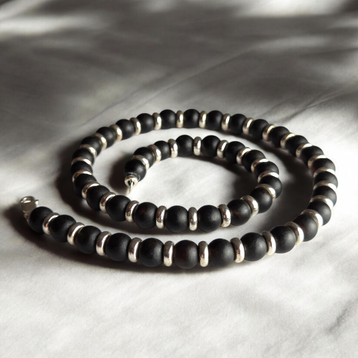 Large-Mens-Necklace-Unisex-Black-Baltic-Amber-Beads-Gemstone-Round-for-Men-Women-Gothic-Jewelry-Sterling-Silver Large-Neck-Mens-Necklace-Unisex-Black-Baltic-Amber-Beads-Gemstone-Round-for-Men-Women-Gothic-Jewelry-Sterling-Silver