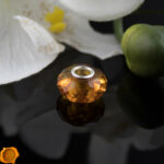 Faceted Cognac Amber Charm