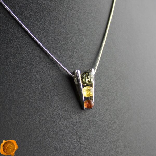 Multicolour Amber Pendant