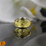 Faceted Lemon Amber Charm