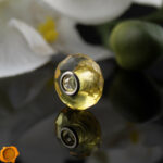Faceted Lemon Amber Charm - Image 3