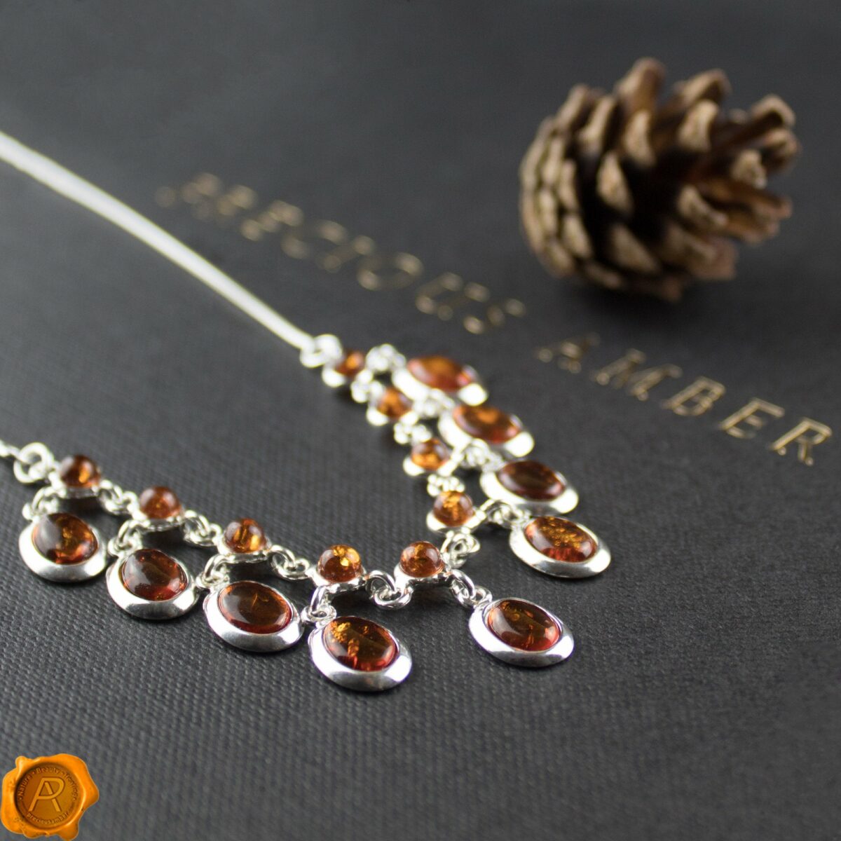 Amber Charm Necklace - Image 3