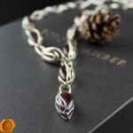 Cherry Amber Silver Necklace - Image 5