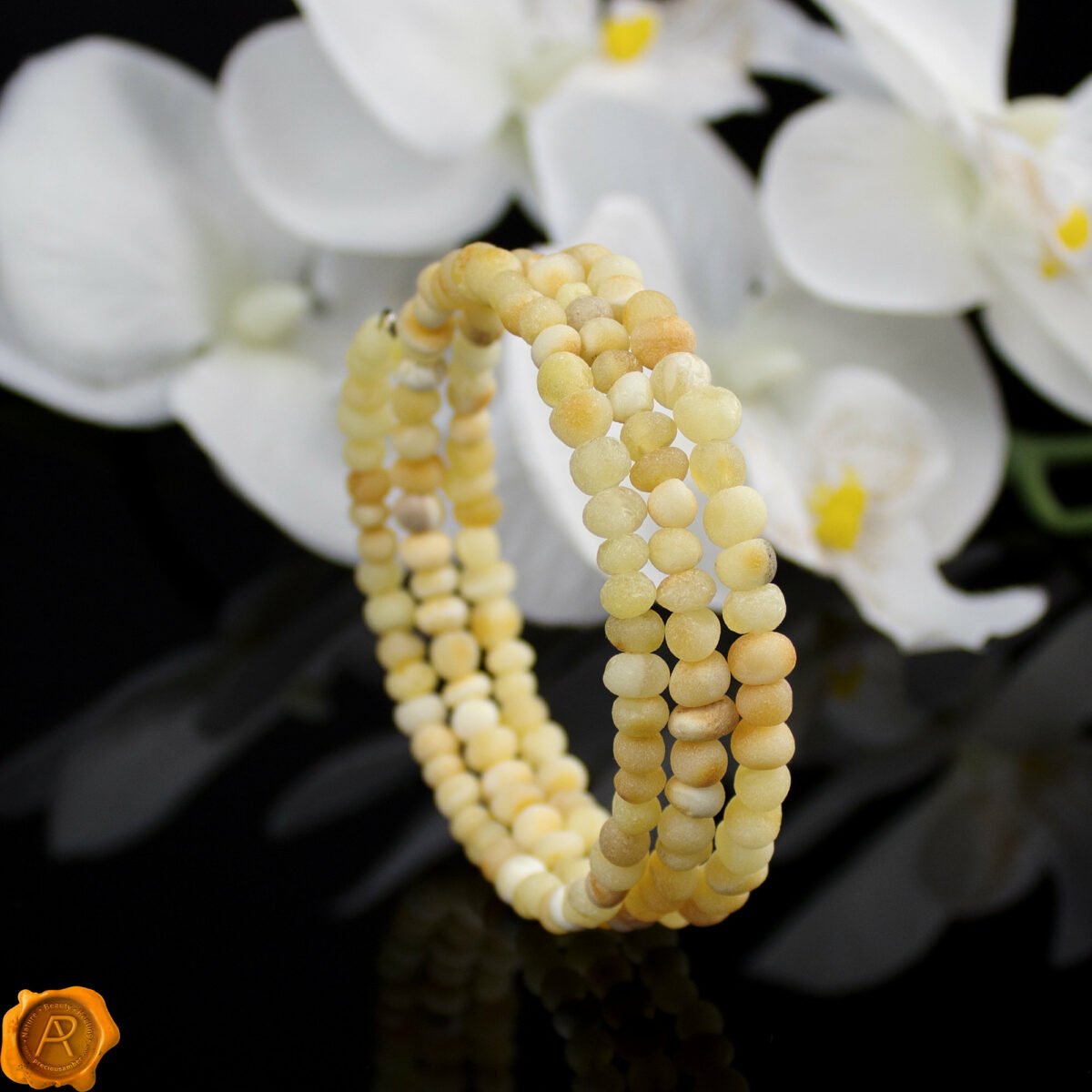 Raw White Amber Bracelet - Image 2