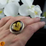 Amber Cameo Maiden Ring - Image 2