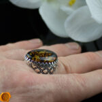 Hand Carved Desert Camel Cameo Ring - Image 6