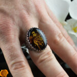 Hand Carved Desert Camel Cameo Ring - Image 4