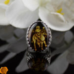 Hand Carved Desert Camel Cameo Ring