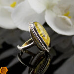 Amber Cameo Maiden Ring - Image 3