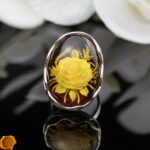 Amber Rose Cameo Ring
