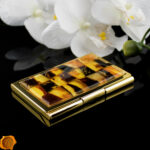 Luxurious Amber Business Card Case